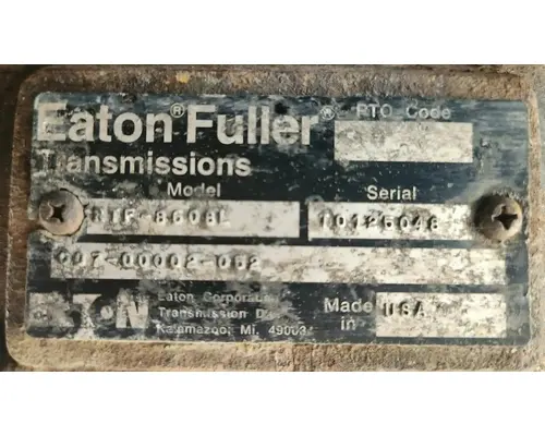 Eaton/Fuller RTF8608L Transmission Assembly