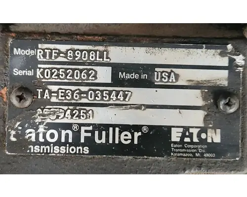 Eaton/Fuller RTF8908LL Transmission Assembly