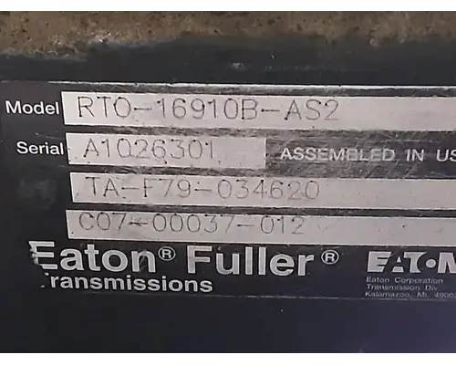 Eaton/Fuller RTO16910BAS2 TransmissionTransaxle Assembly