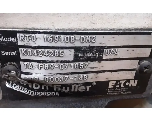 Eaton/Fuller RTO16910BDM2 TransmissionTransaxle Assembly