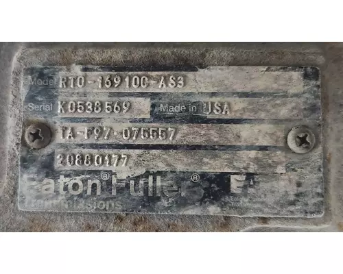 Eaton/Fuller RTO16910C-AS3 Transmission Assembly