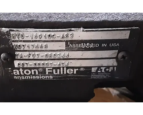 Eaton/Fuller RTO16910CAS3 TransmissionTransaxle Assembly