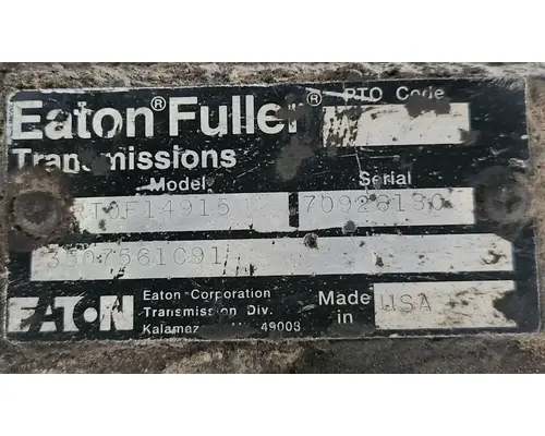 Eaton/Fuller RTOF14915 Transmission Assembly
