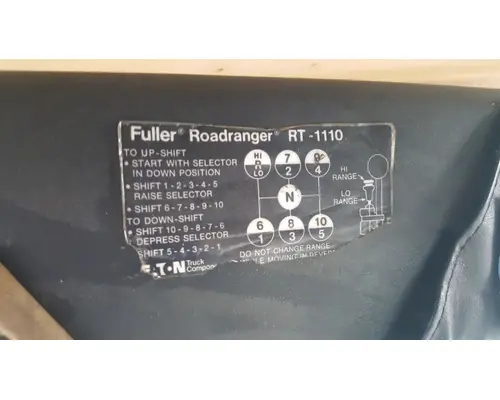 Transmission Assembly Eaton/Fuller RT1110 Casey's Truck Salvage World