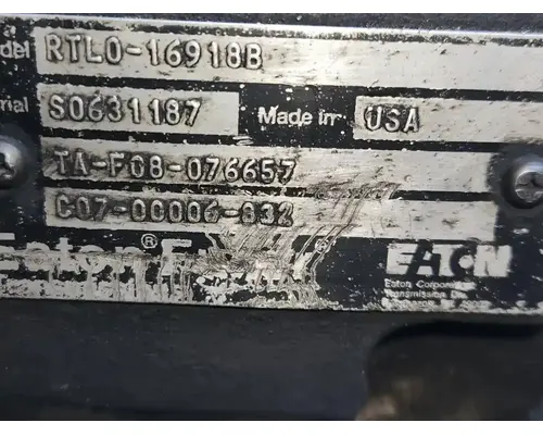 Transmission Assembly Eaton/Fuller RTLO16918B Complete Recycling Group LLC