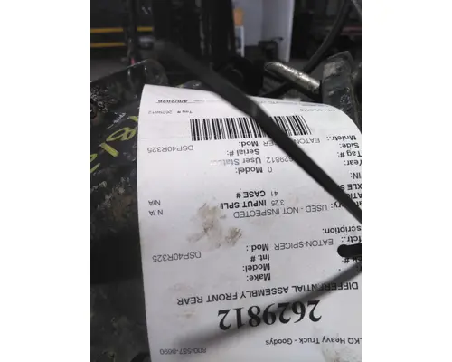 Differential Assembly (Front, Rear) EATON-SPICER DSP40R325 LKQ Heavy Truck - Goodys