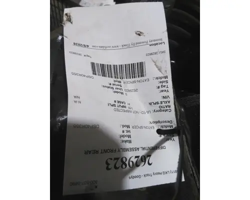 Differential Assembly (Front, Rear) EATON-SPICER DSP40R355 LKQ Heavy Truck - Goodys