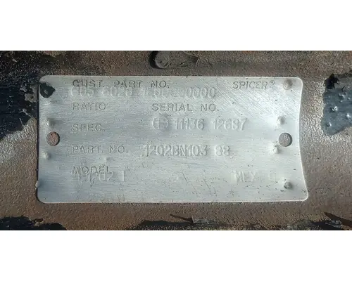 Eaton/Spicer E1202I Axle Assembly, Front (Steer)