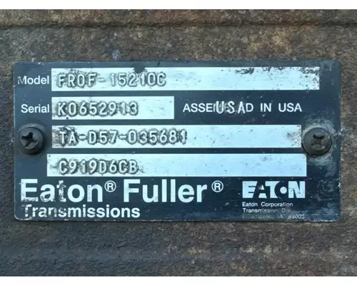 Transmission Assembly Eaton/Fuller FROF15210C Complete Recycling Group LLC