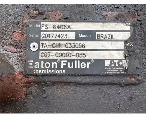 Transmission Assembly Eaton/Fuller FS6406A Complete Recycling Group LLC