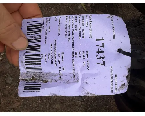 Eaton VNL Axle Beam (Front)