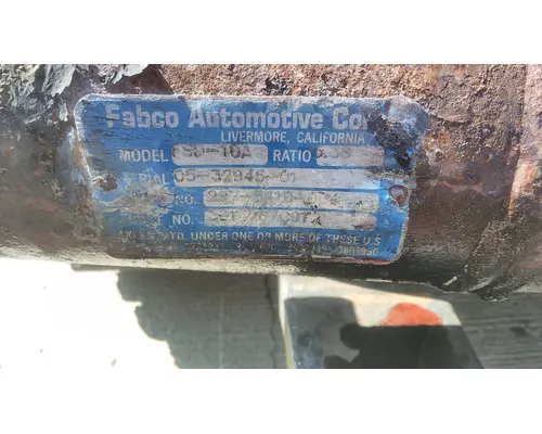 FABCO FSD-10A AXLE ASSEMBLY, FRONT (DRIVING)