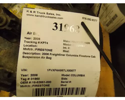 FIRESTONE COLUMBIA AIR BAG  AIR SPRING