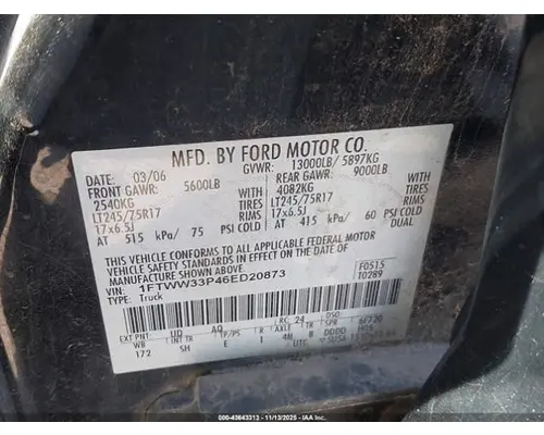 FORD 5R110W Transmission Assembly