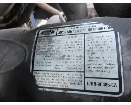 FORD 6.6 Engine Assembly