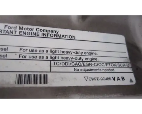 FORD 6.7L V8 DIESEL ENGINE ASSEMBLY