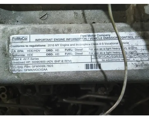 FORD 6.7L V8 DIESEL ENGINE ASSEMBLY