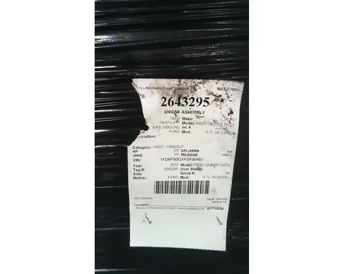 FORD 6.7L V8 DIESEL ENGINE ASSEMBLY
