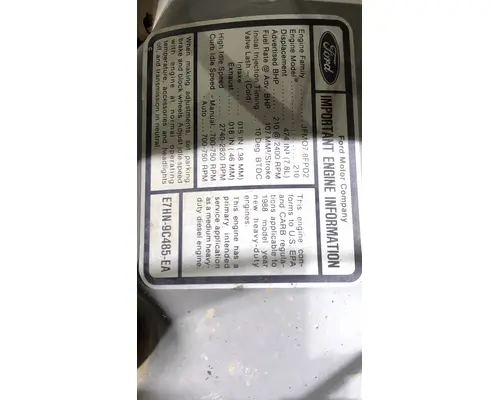 FORD 7.8 Engine Assembly