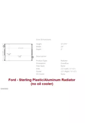 FORD Aeromax Radiator