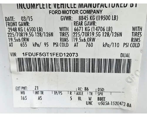 FORD F-550 SUPERDUTY XL Used Trucks