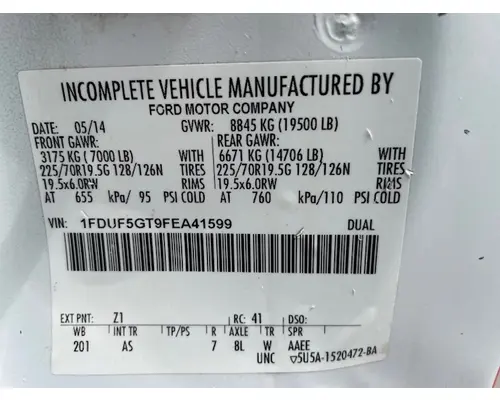 FORD F-550 XL SD Vehicle For Sale