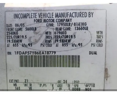 FORD F-550 Complete Vehicle