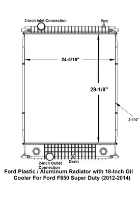 FORD F-650 Super Duty Radiator