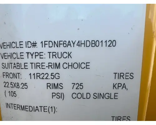 FORD F-650 Differential Assembly (Front, Rear)