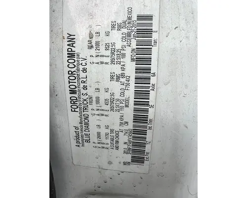 FORD F-750 Axle Assembly Housing