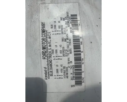 FORD F-750 Instrument Cluster