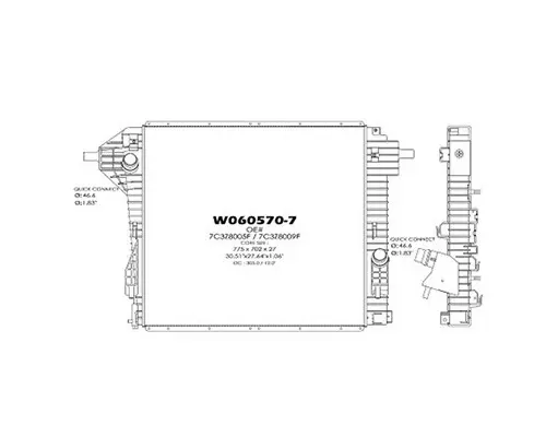 FORD F250SD (SUPER DUTY) RADIATOR ASSEMBLY