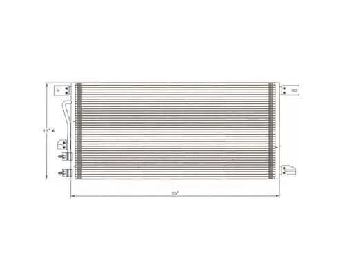 FORD F350SD (SUPER DUTY) AIR CONDITIONER CONDENSER