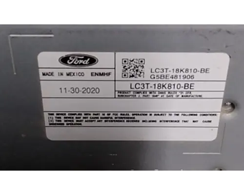 FORD F550SD (SUPER DUTY) RADIO AV EQUIPMENT