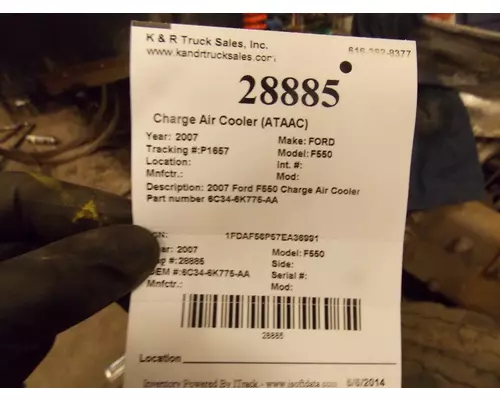 FORD F550 Charge Air Cooler (ATAAC)