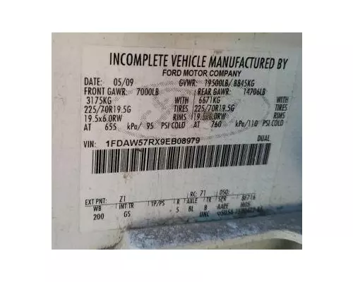 FORD F550 Vehicle For Sale