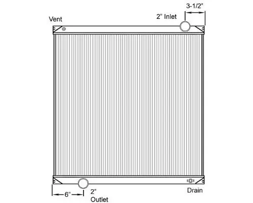 FORD F600 (1999-DOWN) RADIATOR ASSEMBLY