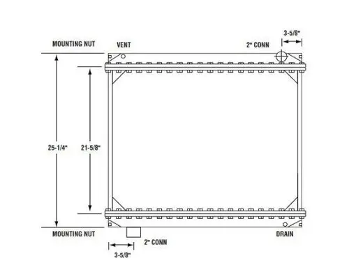 FORD F600 (1999-DOWN) RADIATOR ASSEMBLY