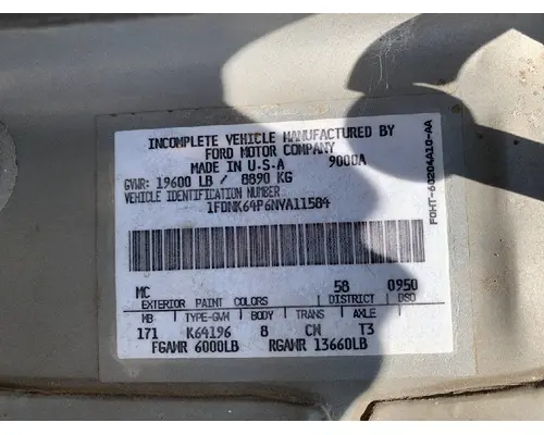 FORD F600 Rebuilders