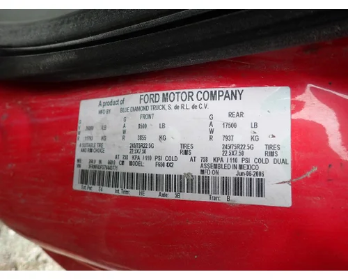 FORD F650 Cab