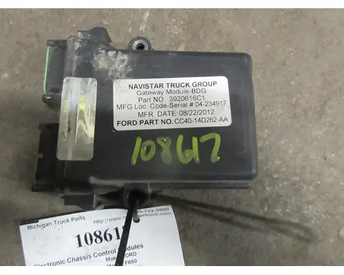FORD F650 Electronic Chassis Control Modules