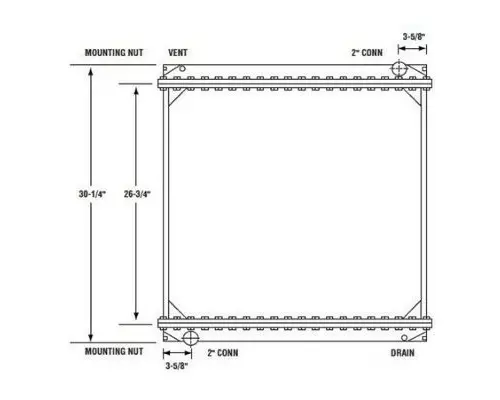 FORD F700 RADIATOR ASSEMBLY