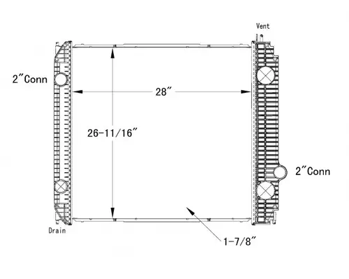 FORD F750SD (SUPER DUTY) RADIATOR ASSEMBLY