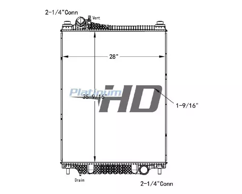 FORD F750SD (SUPER DUTY) RADIATOR ASSEMBLY