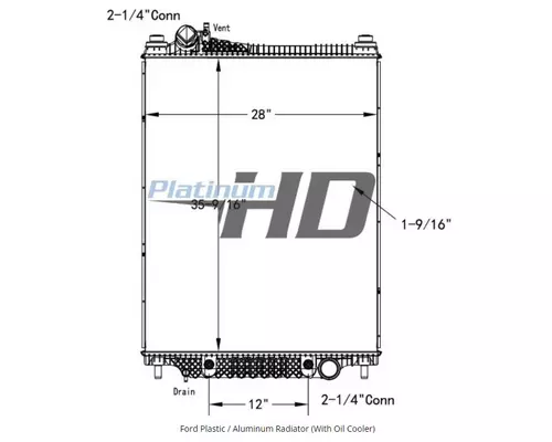 FORD F750SD (SUPER DUTY) RADIATOR ASSEMBLY