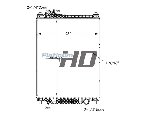 FORD F750SD (SUPER DUTY) RADIATOR ASSEMBLY