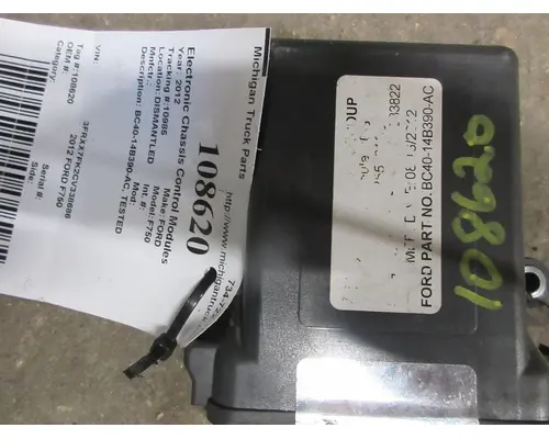 FORD F750 Electronic Chassis Control Modules