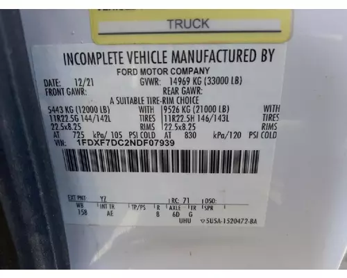 FORD F750 Used Trucks