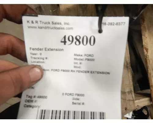 FORD F9000 Fender Extension