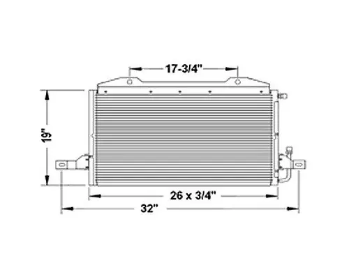 FORD L7000 AIR CONDITIONER CONDENSER